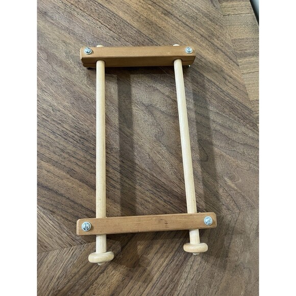 Needlework Needlepoint Cross Stitch Lap Table Sewing Scroll Frame 7 x 12" - Picture 2 of 4